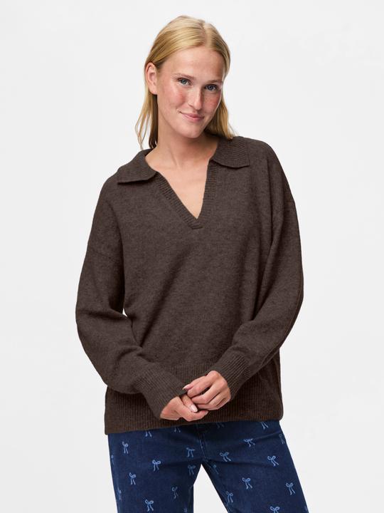 Actual product image Pieces Pcmalou Ls Polo Knit Noos Bc (L)