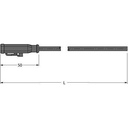 Turck Connettore valvola Deutsch DT06 Cavo di collegamento DT06-2S-S-10/TXL, Cavo + Spina elettrica, Nero