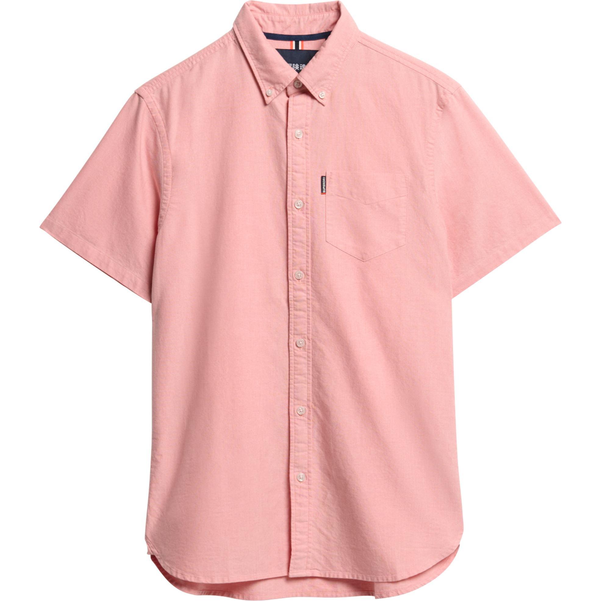 Superdry, Herren, Hemd, Oxford, Rosa, (XL)