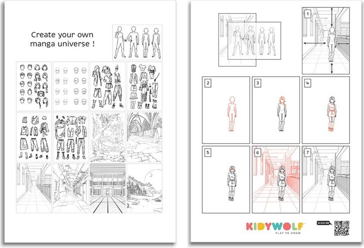 Actual product image Kidywolf Leuchtende Designtafel blau