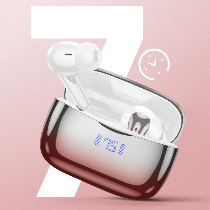 Immagine prodotto Hoco Cuffie Bluetooth effetto cromo (ANC, 7 h, Senza fili)