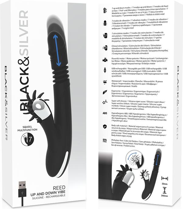 Actual product image Black&Silver Bunny Reed Up & Down Vibe