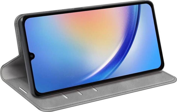 Actual product image Cover-Discount Galaxy A35 - Stand Flip Case cover grey (Samsung Galaxy A35)