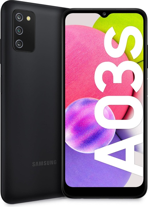 Produktbild Samsung Galaxy A03s EU (32 GB, Schwarz, 6.50", Dual SIM, 13 Mpx, 4G)