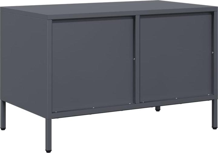 Produktbild vidaXL TV Schrank Fernsehtisch Fernsehschrank Lowboard TV Möbel Anthrazit Stahl