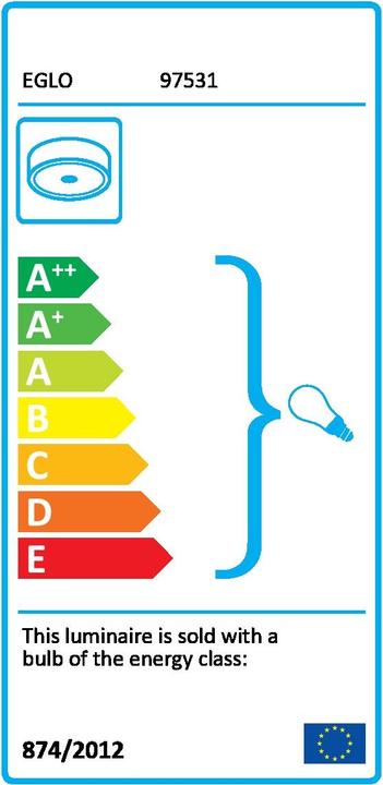 Energie-Label EGLO Bari-m (7800 lm, E27)