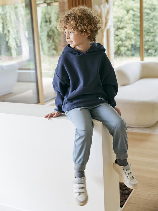 Produktbild Vertbaudet Kapuzenpullover aus Fleece mit Kängurutasche, Jungen (104, 98)