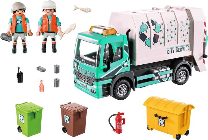 Immagine prodotto Playmobil 70885 Camion dei rifiuti con luce lampeggiante (70885, Playmobil City Life)
