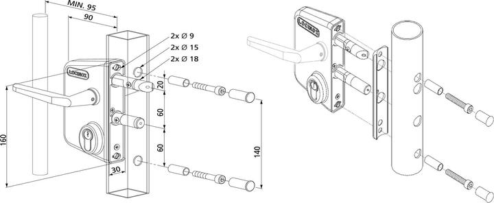 Produktbild Locinox Gartentorschloss (1 Stk.)