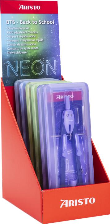 Aristo BTS Rapid Adjustment Compass,Neon Series Display 6
