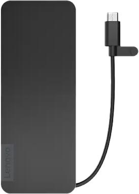 Actual product image Lenovo USB-C Slim Travel Dock (USB-C, 8 ports)