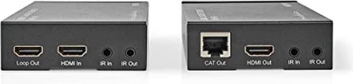 Actual product image Nedis VREP3480AT HDMI ™ Extender Over CAT6 Up to 60.0 m 4K@60Hz 18 Gbps Metal Anthracite (0.06 m)