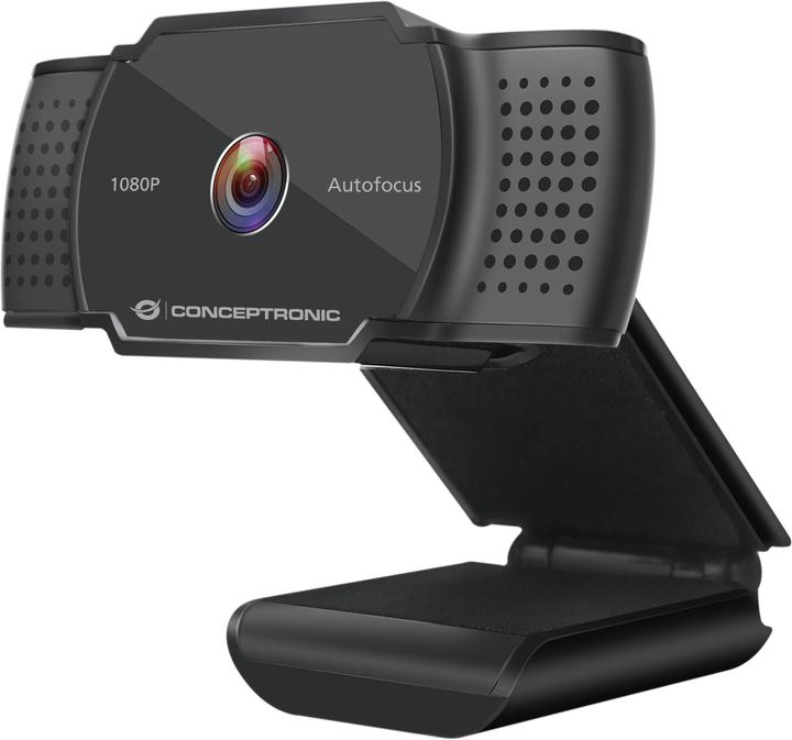 Conceptronic Webcam AMDIS 1080P HD Webcam+Microphone sw (2 Mpx)