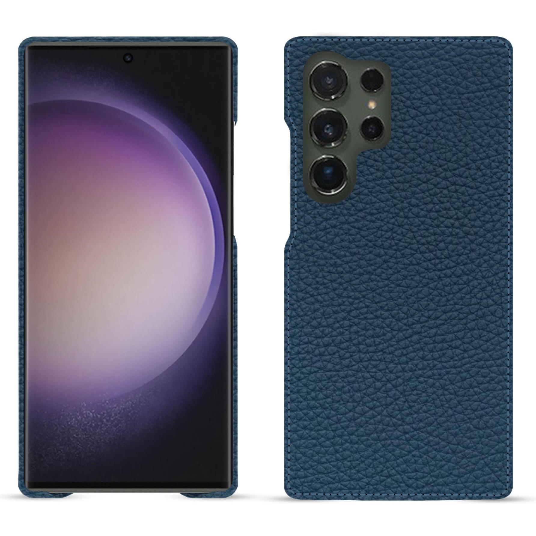 Thumbnail - Noreve Lederschutzhülle (Samsung Galaxy S24 Ultra), Smartphone Hülle, Blau