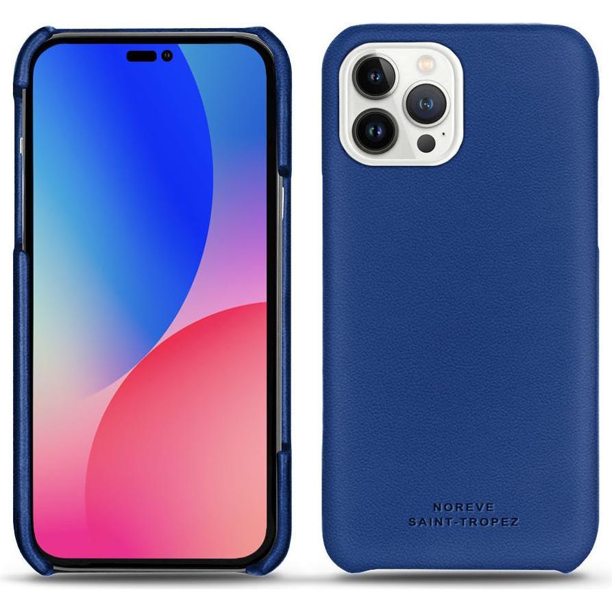 Noreve Lederschutzhülle (Apple iPhone 14 Pro Max), Smartphone Hülle, Blau