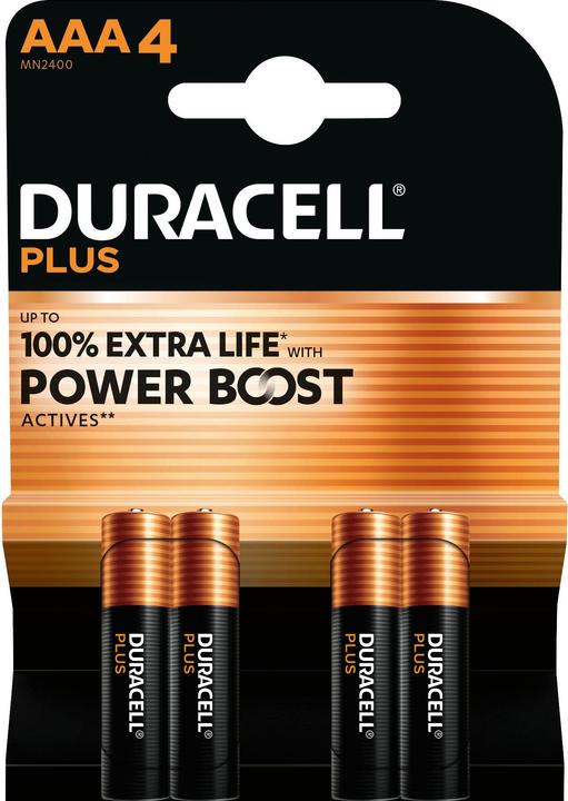 Produktbild Duracell Plus (4 Stk., AAA, 1175 mAh)