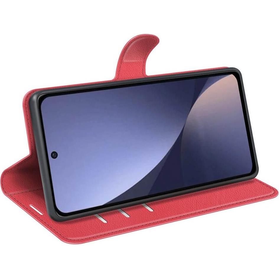 Thumbnail - Cover-Discount Xiaomi 13 Pro - Leder Etui Hülle rot (Xiaomi 13 Pro), Smartphone Hülle, Rot