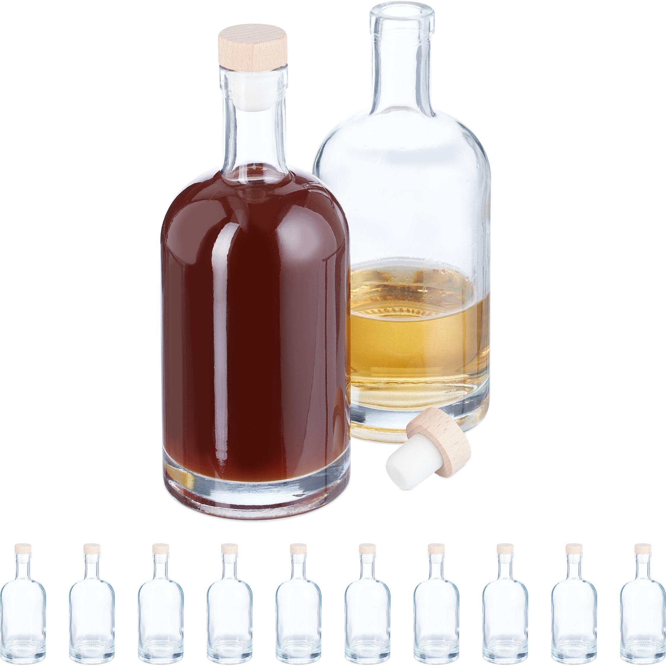 Thumbnail - Relaxdays 12x Flasche, Einmachgläser, Transparent