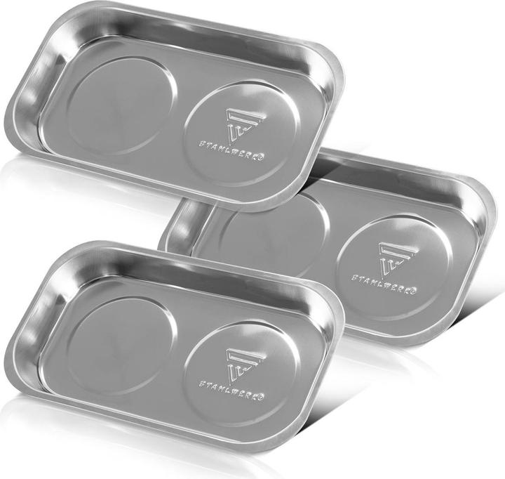 Produktbild Stahlwerk Magnetschale MS-28 ST 3er Set 237 x 136 x 28mm Magnetteller Haftschale (3 x)