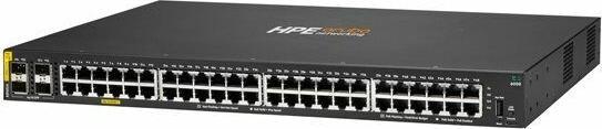 Image du produit HPE E Aruba 6000 Switch 4 ports SFP, PoE, 1U, Layer 2, ACL, QoS, Web GUI, CLI, Aruba Net (48 ports)