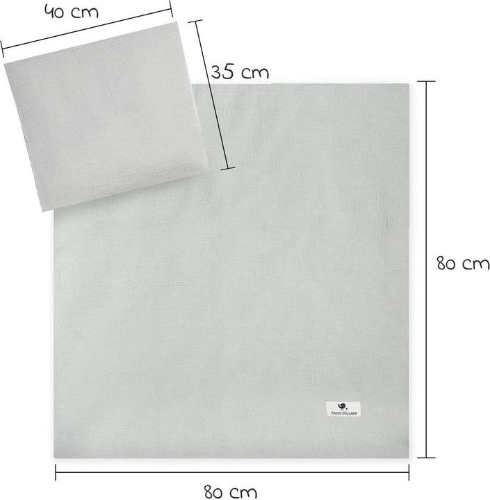 Immagine prodotto Julius Zöllner Biancheria da letto in mussola, grigio