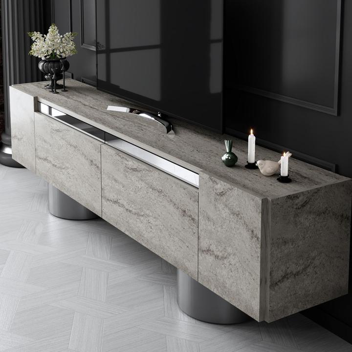 Produktbild Skye Decor Bohem Silver TV Stand (180 x 50 x 30 cm)
