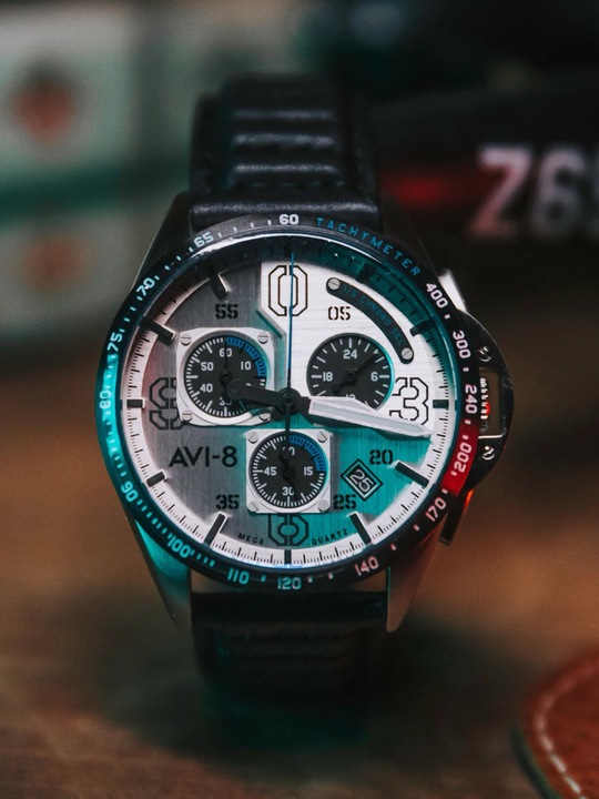 Image du produit AVI-8 AV-4077-01 P-51 Mustang Chronographe 43mm 5ATM (Montre analogique, 43 mm)