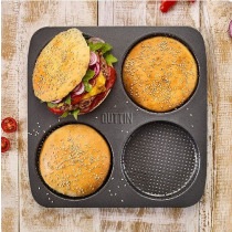 Produktbild Quttin Form 4 gelochtes Burgerbrot