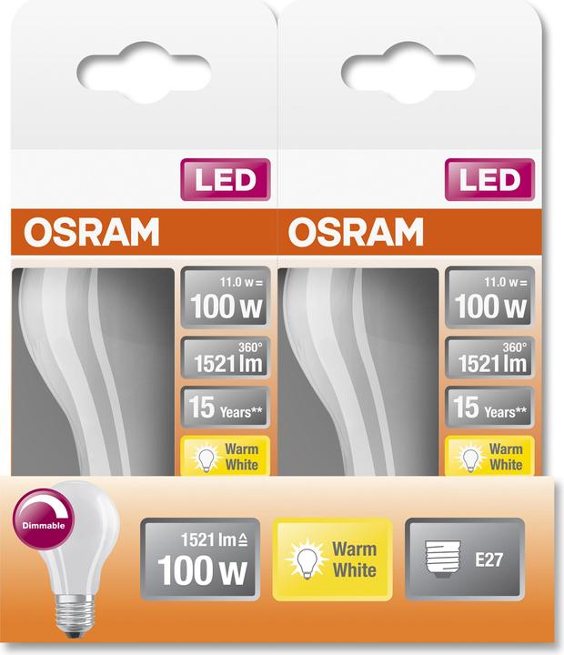 Produktbild Osram Led Retrofit Classic A (E27, 11 W, 1521 lm, 1 x, D)