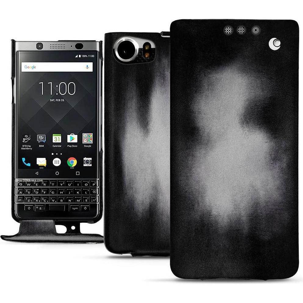 Thumbnail - Noreve Lederschutzhülle vertikal (Blackberry KEYone), Smartphone Hülle, Grau