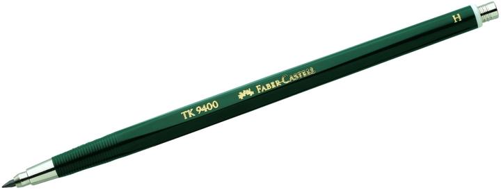 Immagine prodotto Faber-Castell Castell 139411 - Matita a frizione TK 9400, spessore mina: 2 mm, grado di durezza: H, colore fusto: (2 mm, H, 1 x)