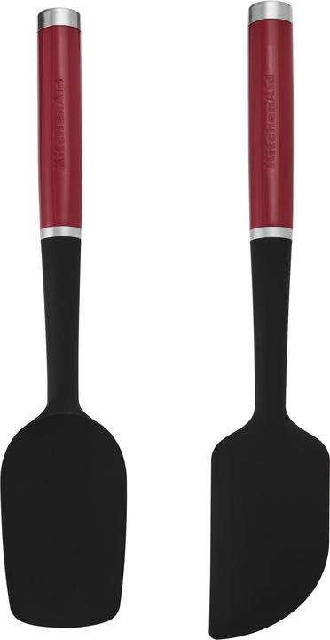 KitchenAid 2-delige set siliconen spatels - Empire Rood