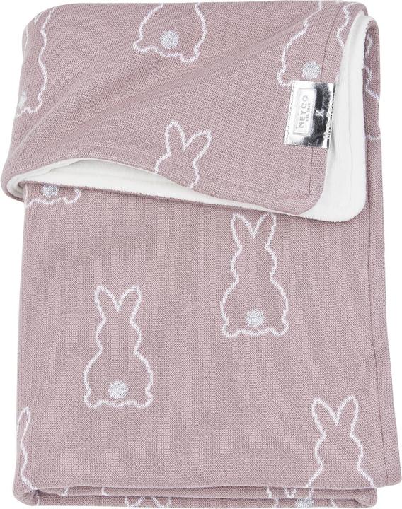 Meyco X MrsKeizer Couverture bébé velours Rabbit lilas