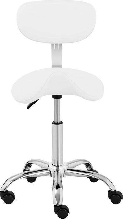 Produktbild Physa Sattelstuhl Drehstuhl Sattelhocker Rollhocker Arbeitsstuhl Bürohocker mit Lehne (60 - 80 cm)