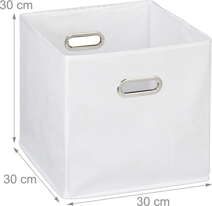 Actual product image Relaxdays 4x storage box (30 x 30 x 30 cm, 26 l)