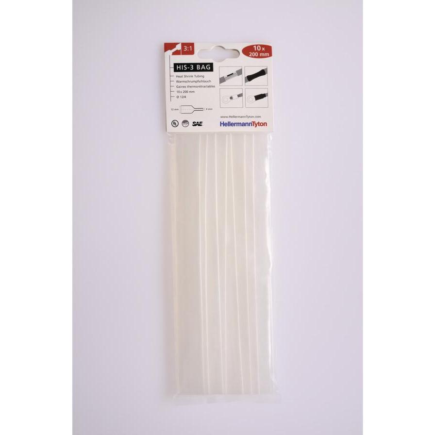 Thumbnail - HellermannTyton, Schrumpfschlauch, Schrumpfschlauchsortiment Tran (10 x)