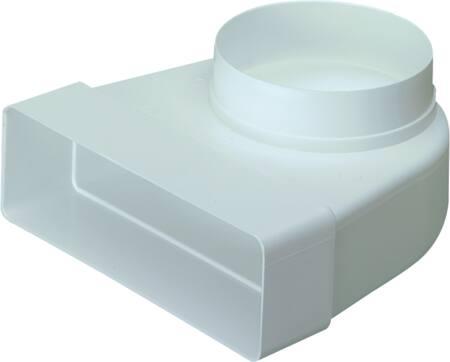 Immagine prodotto Maico Supertubo/Easipipe 125 curva 90° dritta per tubo tondo ø125 mm. Adatto per tubi di plastica 204x60