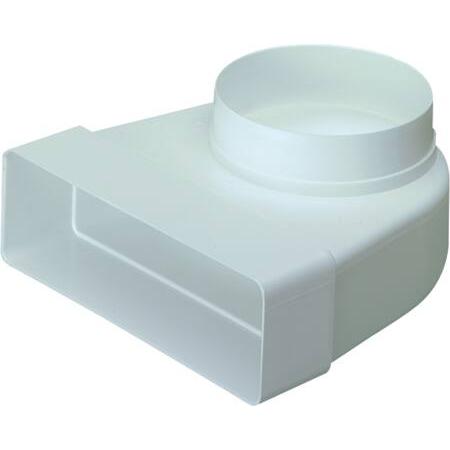 Maico, Belüftungsventilator, Supertube/Easipipe 125 Biegung 90° gerade für Rund-ø125 mm. Passend für Kunststoffrohr 204x...