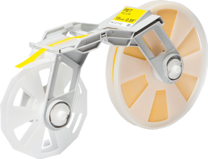 Immagine prodotto Inkadoo Brother MC-ET1YE DirectLabel Cassette giallo 15 mm Giallo Brother Tape Creator 50 mm (1.50 cm, Giallo)