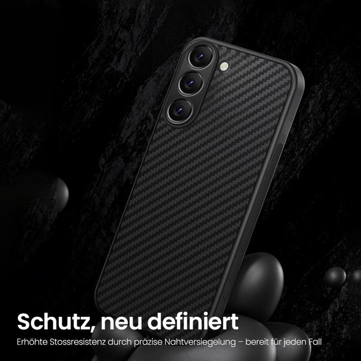 Produktbild RPD Samsung Galaxy S25 - Robustes TPU-Case mit Carbon-Optik, Schwarz (Samsung Galaxy S25)