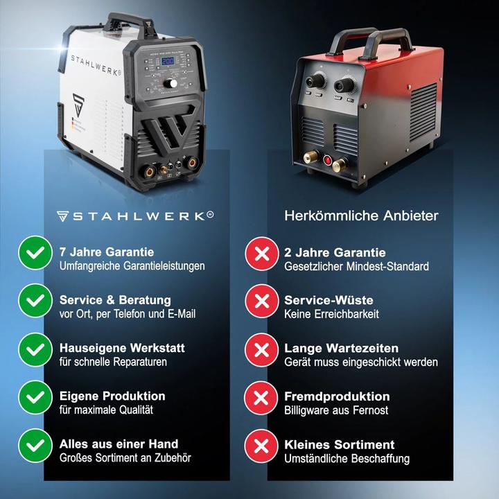 Actual product image Stahlwerk Digital welding machine AC/DC TIG 200 Pulse Pro fully equipped