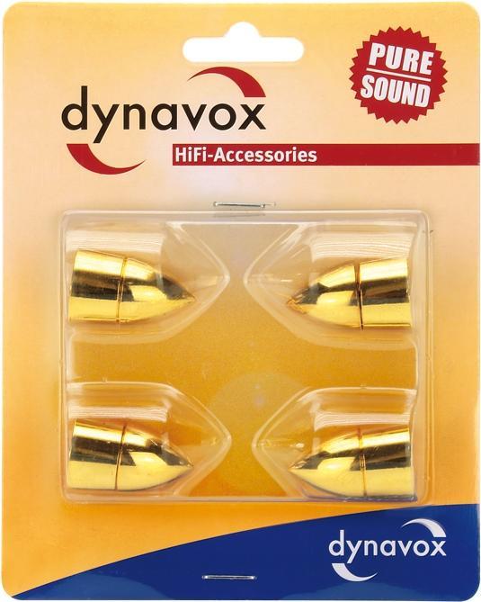 Actual product image Dynavox SubWatt devices and speaker bases set of 4 brass