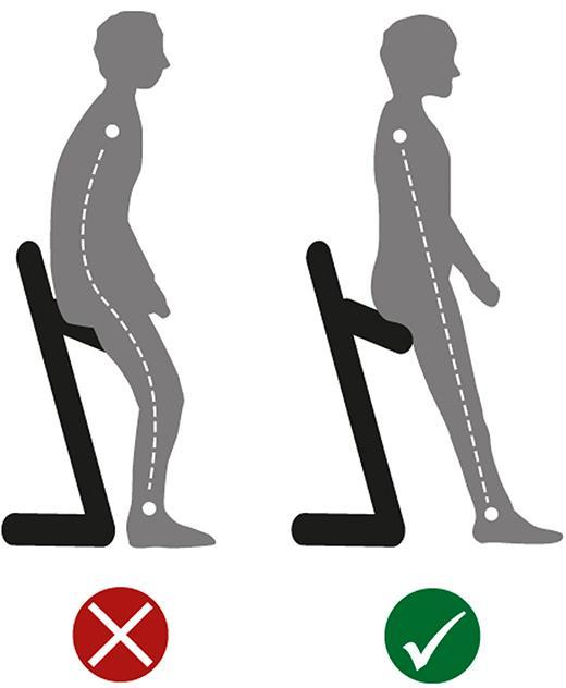 Actual product image kaiserkraft Standing aid with swivel seat