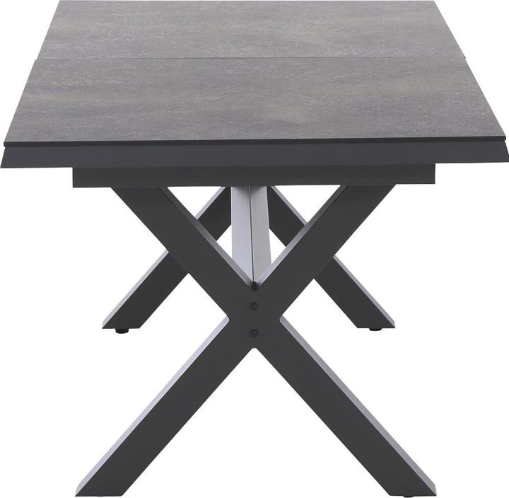 Produktbild Siena Garden Sincro Ausziehtisch 160/200x90cm matt anthrazit / HPL titan (90 cm)