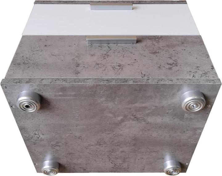 Produktbild HTI-Living Nachtschrank Beton Weiss mit 2 Schubladen Nina (45 x 38 x 38 cm)