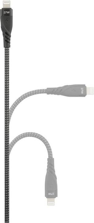 Produktbild Renkforce USB-Ladekabel USB 2.0 USB-A Stecker, USB-C® Stecker, Apple Lightning S (1.20 m, USB 2.0, 100 W)