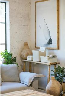 Produktbild Curver BASKET JUTE WHITE 245370 5L (1 x, 26.5 x 20 x 10.5 cm)