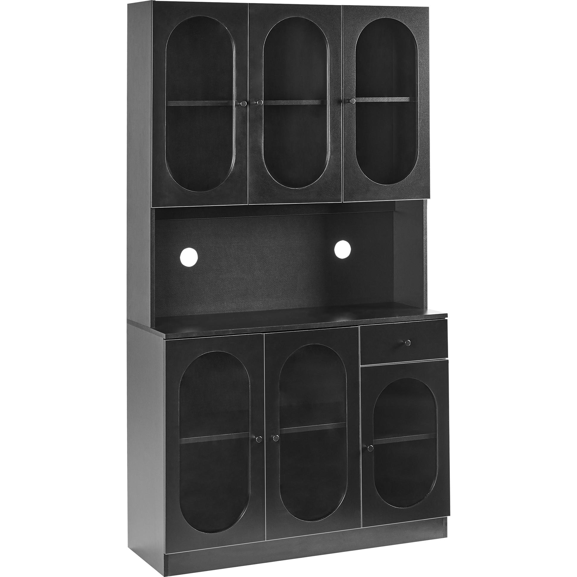 Beliani, Vitrine + Buffetschrank, Langford (100 x 38 x 178 cm)