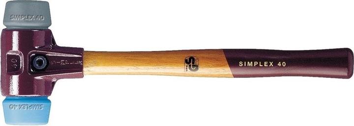 Image du produit Halder Marteau de protection 1140g 50mm TPE-soft/TPE-mid boîtier TE (1060 g)