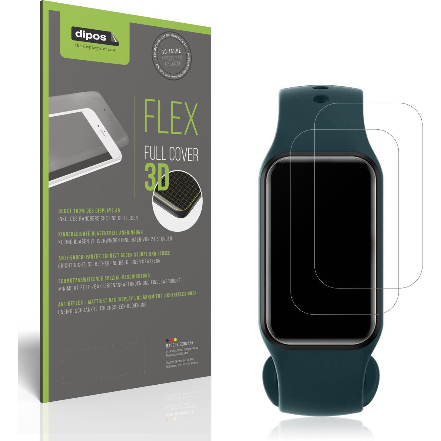 Dipos Full Cover Schutzfolie Matt, Smartwatch Schutzfolie, Transparent